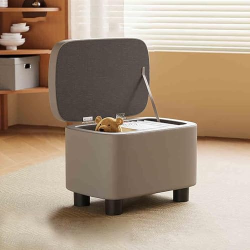 Ottoman Fußruhe, moderner Fußhocker, Aufbewahrung Ottomane Bank, Leder Pouffe Footstool, Couchtisch kleine Bank, Schuhwechselhocker, für Wohnzimmer, Schlafzimmer, Schlafsaal (Farbe: F) powerfully von Berasmocxy