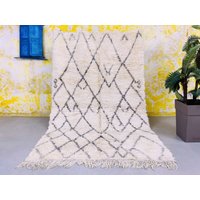 Erstaunlicher Niedlicher Teppich 150x300, Abstrakter Teppich, Handgemachter Wollteppich Wohnzimmer von BerberMoroccanRugs