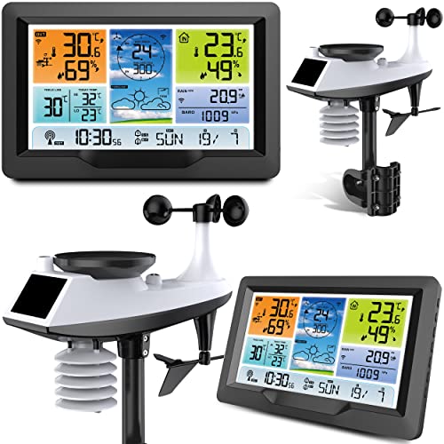 BERDSEN Wetterstation mit Display BD-905 Außen- und Innentemperaturmessung Snooze-Alarmfunktionen Batteriespeisung Zeitsynchronisation Graphit von Berdsen