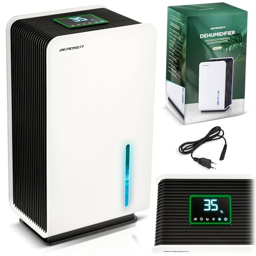 Berdsen Entfeuchter Luftentfeuchter Elektrisch Dehumidifier Leise bis zu 50 dB Wasserbehälter 3200 ml HEPA Filter BD-531 Weiß Schwarz Berdsen Entfeuchter Luftentfeuchter Elektrisch Dehumidifier Leise bis zu 50 dB Wasserbehälter 3200 ml HEPA Filter BD-531 Weiß Schwarz von Berdsen