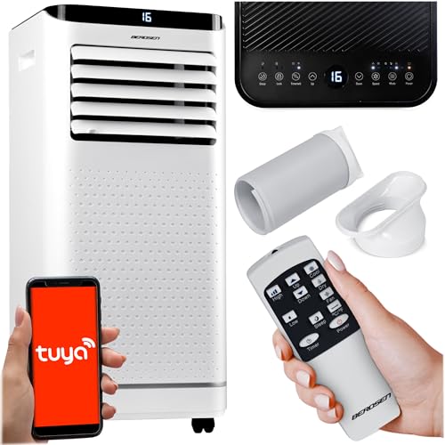 Berdsen Mobiles Klimagerät 9000 BTU - 4-in-1 mit Lüfter, Entfeuchter, Schlafmodus - Tuya Smart App - Energieeffizient von Berdsen
