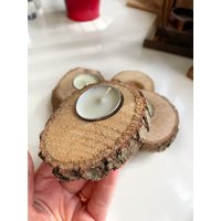 Weihnachtsdekoration, Weihnachtsschmuck, Rustikale Weihnachtsdeko, Holzkerze, Holzgeschenke, Kerze, Diy Dekor, Holzkerze von BerelDesignFavors