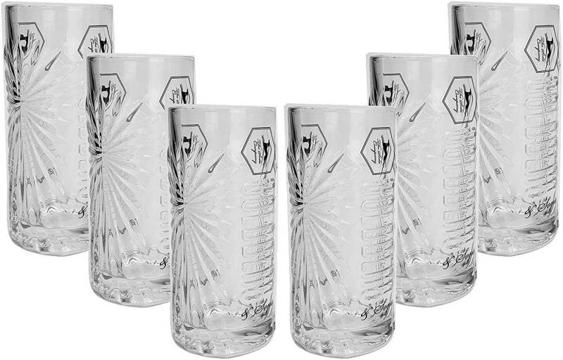 Berg Longdrinkglas Goldberg Longdrinkglas 6er Set Longdrink Glas Gläser Set - 6x Longdr von Berg