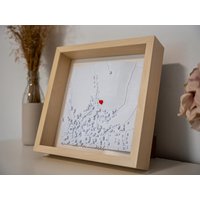 Personalisiertes Bild Geschenk Zur Hochzeit 3D Stadt Koordinaten Personalisierte Geschenke Hochzeitsgeschenk Jahrestag Valentinstags von Berg3DDruck