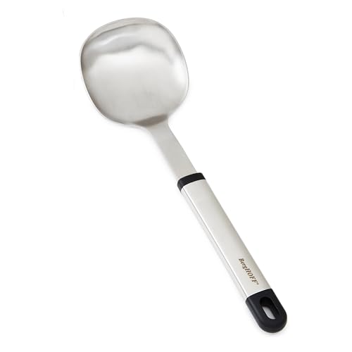BergHoff Reislöffel Essentials (Servierlöffel für Reis, Bulgur, Couscous, Löffel aus Edelstahl, Kochlöffel, Servierbesteck aus Edelstahl) 1301060 von Berghoff
