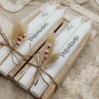 Patentante Geschenk | Fragen Stabkerze Mit Spruch Patenonkel Geschenkset von BergKnirps