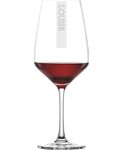 Rotweingläser 2er Set mit Gravur Namen | 497ml Schott Weinglas | Spülmaschinenfest | Weinglas mit personalisierter Lasergravur | 2 Stück von BergWald