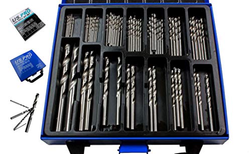 BERGEN 99 pc HSS Bohrerset metrisch 1.5 bis 10 mm mit Metallgehäuse 135 Degree Kreuzanschliff BER2569 von Bergen