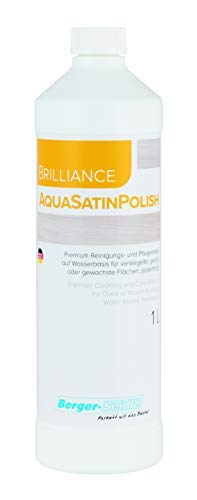 Brilliance AquaSatin Polish | Parkett- Pflegemilch für geölte Holzböden | 1Liter von Berger-Seidle