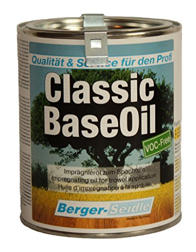 Berger-Seidle Base Oil, Öl, Tiefenimprägnierung, 1 Liter, Haus Garten Holzböden (Eiche) von Berger-Seidle