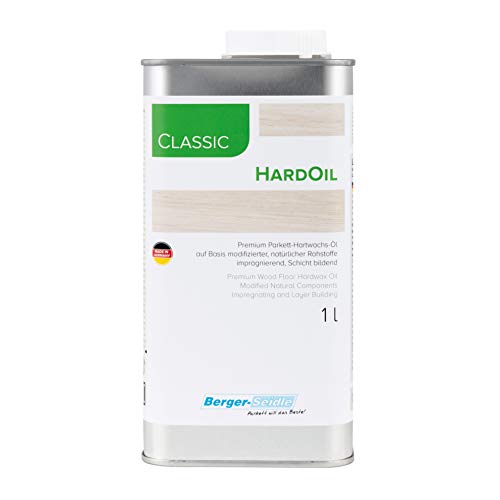 Berger-Seidle Classic Hardoil, polierfreie Tiefenimprägnierung, Hartöl für Parkett und Holzböden 1 Liter von Berger-Seidle