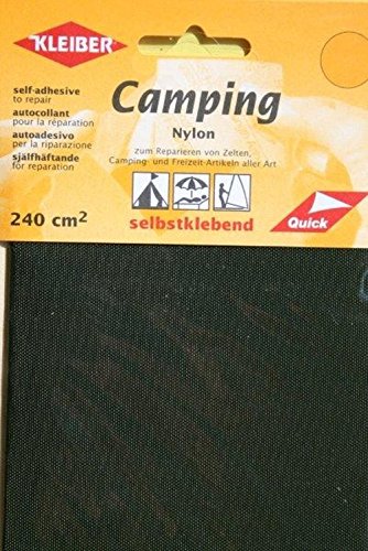 Camping-Nylon Reparatur Flicken selbstklebend 2 Flicken a 12x10 cm Outdoor wasserdicht, Farbe:07 khaki von Berger