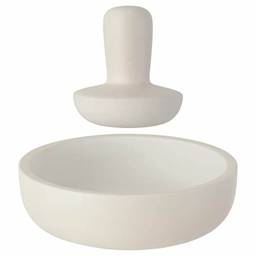 BergHoff Mörser mit Stößel 17 cm - Leo (Gewürzmörser aus Steingut, für Kräuter / Gewürze, Mühle, für frisch gemahlene Gewürze, zur Zubereitung von Pesto) 3950033 von Berghoff