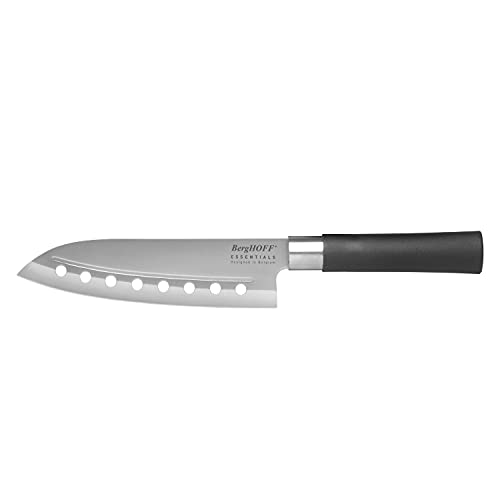 Berghoff 1301079 Santoku Messer 18 cm Löcher, Edelstahl von Berghoff