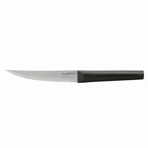 Berghoff Kunststoffgriff 6 x Steakmesser, Edelstahl, schwarz, 11.5 x 0.1 x 0.1 cm von Berghoff