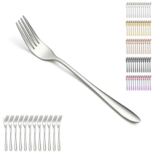 Berglander Tafelgabel Set mit 12 Stück 20.5cm, Edelstahl Gabel Set, Gabeln für das Abendessen für Zuhause, Restaurant, tägliches Essen, leicht zu reinigen und spülmaschinenfest von Berglander