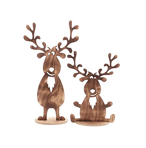 Bergliebe Weihnachtsdeko Elch/Rentier im 2er-Set Holz geflammt Dekoartikel 53,5x28 cm und 38,5x27 cm Pohmer Design Bergliebe Weihnachtsdeko Elch/Rentier im 2er-Set Holz geflammt Dekoartikel 53,5x28 cm und 38,5x27 cm Pohmer Design von Bergliebe