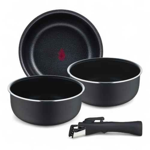 BERGNER - Set 4 Stück Alu-Presskasserolle mit abnehmbarem Griff und Wärmepunkt - ILAG Essential Coating - Anthrazit - Induktionsgeeignet BERGNER - Set 4 Stück Alu-Presskasserolle mit abnehmbarem Griff und Wärmepunkt - ILAG Essential Coating - Anthrazit - Induktionsgeeignet von Bergner