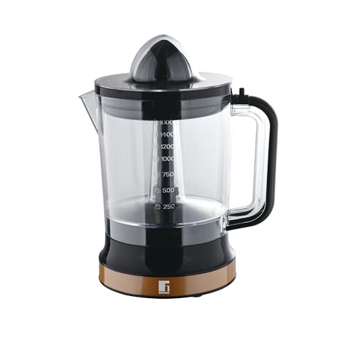 BERGNER Copperly - 85 W Fruit Polisher - 1.6 Litre Capacity - Optimal Juice Extraction - Reversible - Elegant and Resistant Black Ready Operation von Bergner