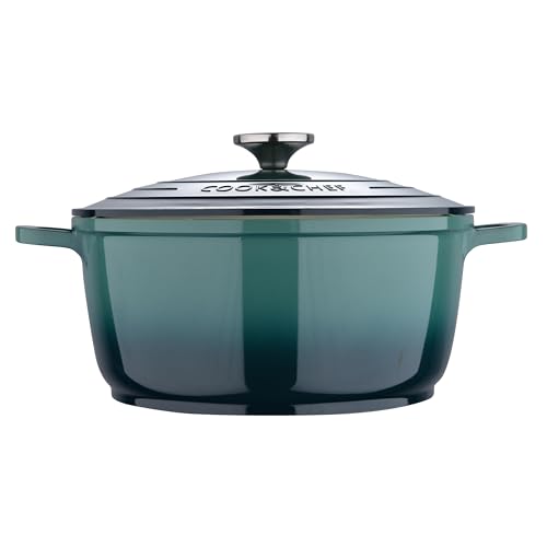 BERGNER E Xcalibur Cooking Pot with 24 cm Diameter and 11 cm Height with Lid Made of Cast Aluminium Suitable for Oven and Induction Cookers Green BERGNER E Xcalibur Cooking Pot with 24 cm Diameter and 11 cm Height with Lid Made of Cast Aluminium Suitable for Oven and Induction Cookers Green von Bergner