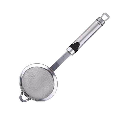 BERGNER Gizmo - 28,5cm Sieb - aus Edelstahl - spülmaschinenfest - Griff mit farbigen Details - stoßfest - handliche Größe BERGNER Gizmo - 28,5cm Sieb - aus Edelstahl - spülmaschinenfest - Griff mit farbigen Details - stoßfest - handliche Größe von Bergner