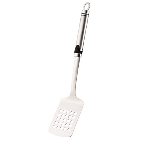 BERGNER Gizmo | Pfannenwender mit Schlitzen | Aus Robustem Edelstahl | Schlitzspatel mit Aufhänger | Ergonomischer Griff | Größe 36 cm von Bergner