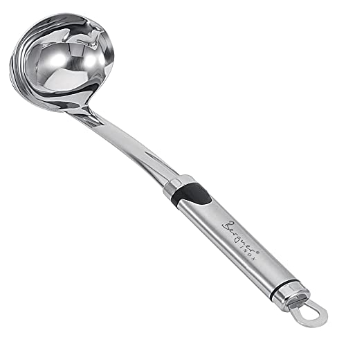 BERGNER Gizmo | Soßenkelle | Aus Robustem Edelstahl | Soßenlöffel fúr 40 ml mit Aufhänger | Ergonomischer Griff | Größe 29,5 cm BERGNER Gizmo | Soßenkelle | Aus Robustem Edelstahl | Soßenlöffel fúr 40 ml mit Aufhänger | Ergonomischer Griff | Größe 29,5 cm von Bergner