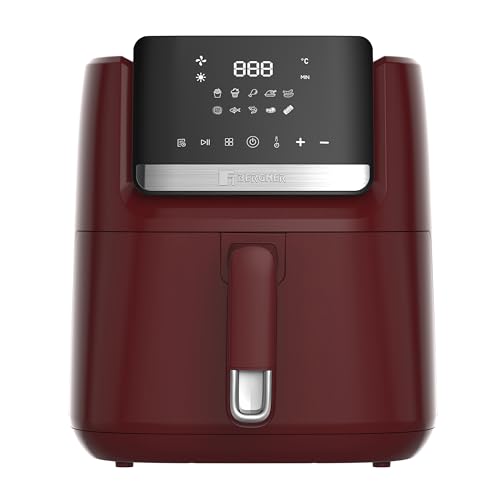 BERGNER MAROON - Heißluftfritteuse 1600W 6.5L - 10 Programme - LED Touch Control - einstellbare Temperatur - Bordeauxfarbenes Design BERGNER MAROON - Heißluftfritteuse 1600W 6.5L - 10 Programme - LED Touch Control - einstellbare Temperatur - Bordeauxfarbenes Design von Bergner