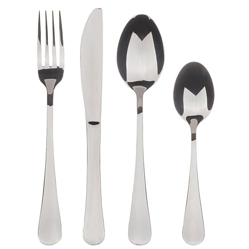 BERGNER MUNICH- 16-teiliges Besteck aus Edelstahl - Inklusive 4 Messer, 4 Löffel, 4 Gabeln, 4 Löffel, 4 Löffel - Elegantes schwarzes Finish - Langlebig und stilvoll für jeden Anlass BERGNER MUNICH- 16-teiliges Besteck aus Edelstahl - Inklusive 4 Messer, 4 Löffel, 4 Gabeln, 4 Löffel, 4 Löffel - Elegantes schwarzes Finish - Langlebig und stilvoll für jeden Anlass von Bergner