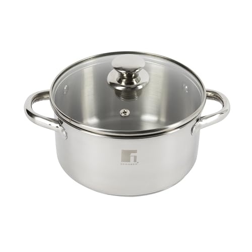 BERGNER Set of 3 Saucepans - Sizes 16 + 18 + 20 cm - Pressed Aluminium - Total Non-Stick Coating - Stainless Steel Handle Suitable for All Hobs Including Induction von Bergner