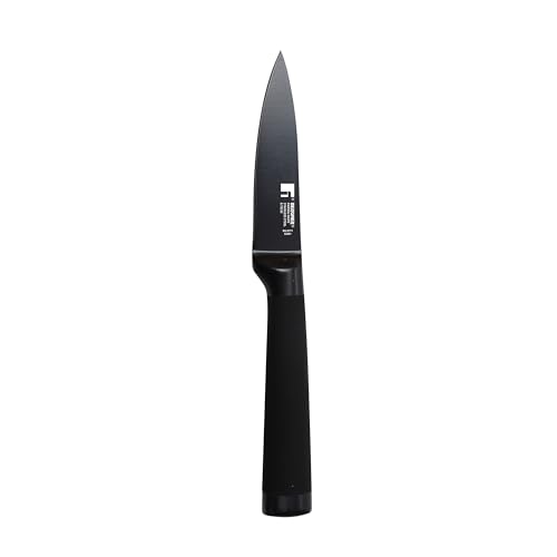 Bergner CUCHILLO PELADOR 8.75CM Acero INOX Black Blade Schälmesser, Stainless Steel, Schwarz, 8.75 x 30 x 30 cm von Bergner