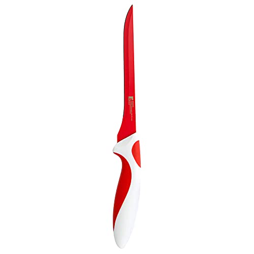 Bergner Red&White - Ausbeinmesser Edelstahl keramikbeschichtung 16.5 cm von Bergner