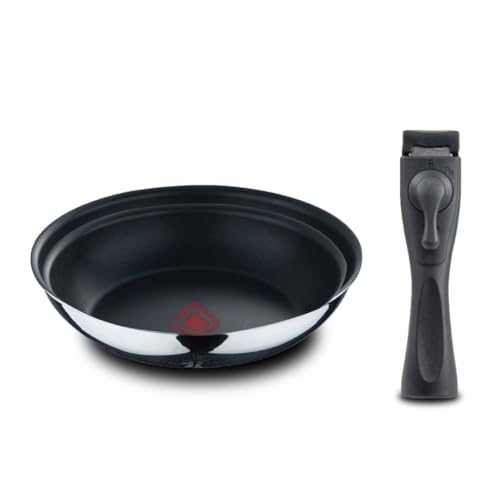 Bergner- Set 3 Stück Bratpfannen (24+26 cm) mit abnehmbarem Griff - Edelstahl - Antihaftbeschichtung ILAG Essential Coating - Heatdot Technology von Bergner