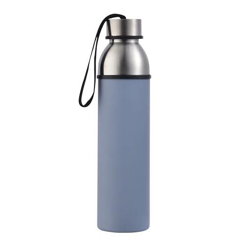 BERGNER Gehen irgendwohin - 570 ml Thermoskapsel Flasche - aus rostfreiem Stahl und Anthiadherent -Beschichtung - Blau - große Qualität und Haltbarkeit - für alle Arten von Aktivitäten von Bergner