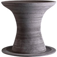 Blumentopf Celeste Raw Pot inkl. Untersetzer grey 23 cm H von Bergs Potter