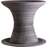 Blumentopf Celeste Raw Pot inkl. Untersetzer grey 28 cm H von Bergs Potter