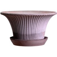 Blumentopf Daisy Raw Pot inkl. Untersetzer grey Ø 25 cm von Bergs Potter