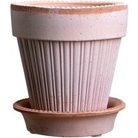 Blumentopf Simona Raw Pot inkl. Untersetzer rose Ø 12 cm von Bergs Potter