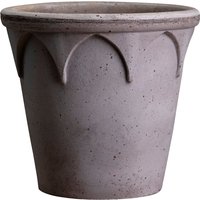 Blumentopf The Elisabeth Raw Pot inkl. Untersetzer grey ⌀ 12 cm von Bergs Potter