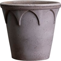 Blumentopf The Elisabeth Raw Pot inkl. Untersetzer grey ⌀ 21 cm von Bergs Potter