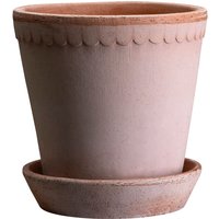 Blumentopf The Helena Raw Pot inkl. Untersetzer rose ⌀ 18 cm von Bergs Potter