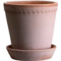 Blumentopf The Helena Raw Pot inkl. Untersetzer rose ⌀ 25 cm von Bergs Potter