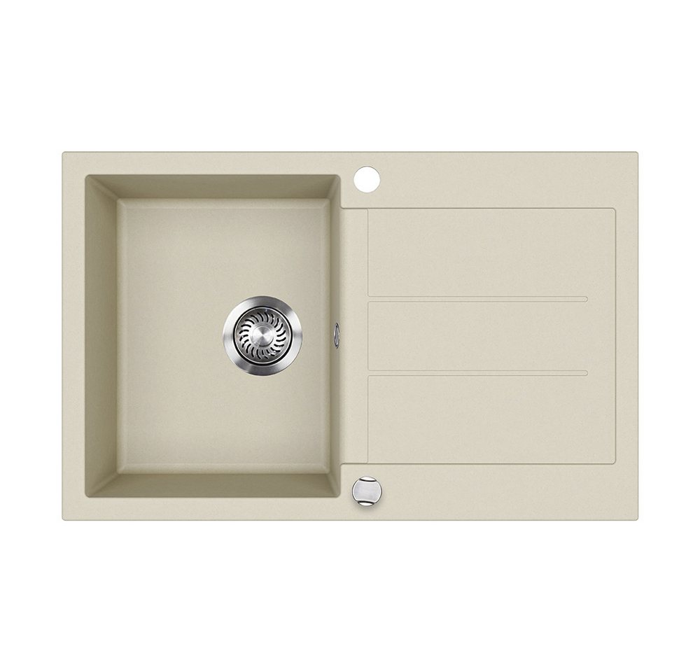 Bergstroem Granitspüle Kapstadt, Beige, 78 x 50 cm, Rechteckig, 78/50 cm Bergstroem Granitspüle Kapstadt, Beige, 78 x 50 cm, Rechteckig, 78/50 cm von Bergstroem