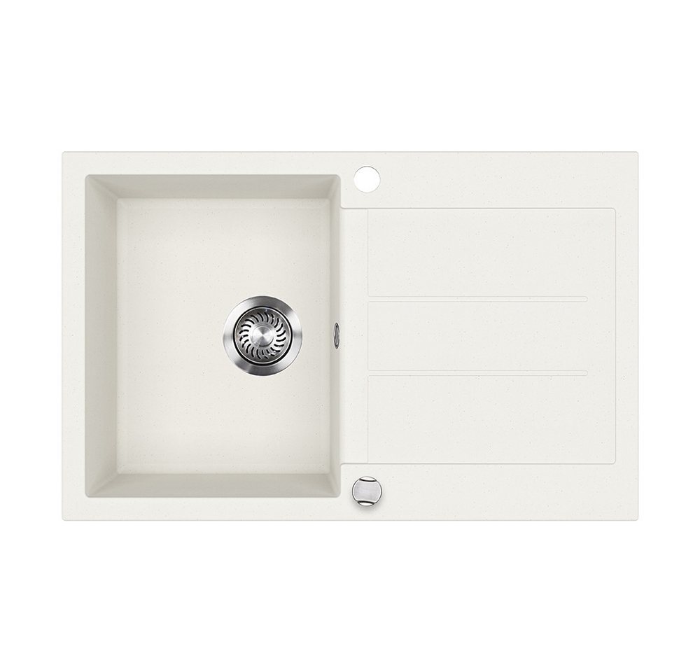 Bergstroem Granitspüle Kapstadt, Weiß, 78 x 50 cm, Rechteckig, 78/50 cm Bergstroem Granitspüle Kapstadt, Weiß, 78 x 50 cm, Rechteckig, 78/50 cm von Bergstroem