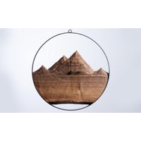 Wanduhr Walnuss 50cm von BergwerkEdelholz