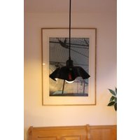 Schallplatten Lampe Klein | Upcycling Deckenleuchte Retro Vintage Design Leuchte E27 von Bergwerkstatt