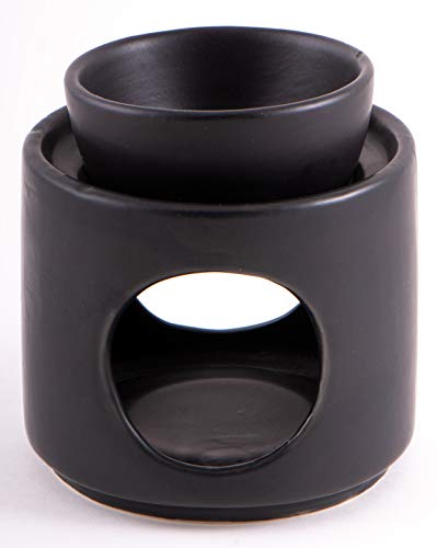 Berk Aromalampe - Duftlampe - Teelichthalter - schwarz - Keramik von Berk
