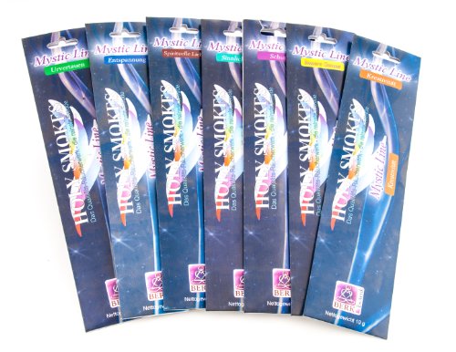 Berk Räucherstäbchen Mystic Line Paket - 7 Sorten, 56 Stäbchen, Unparfümiert von Berk
