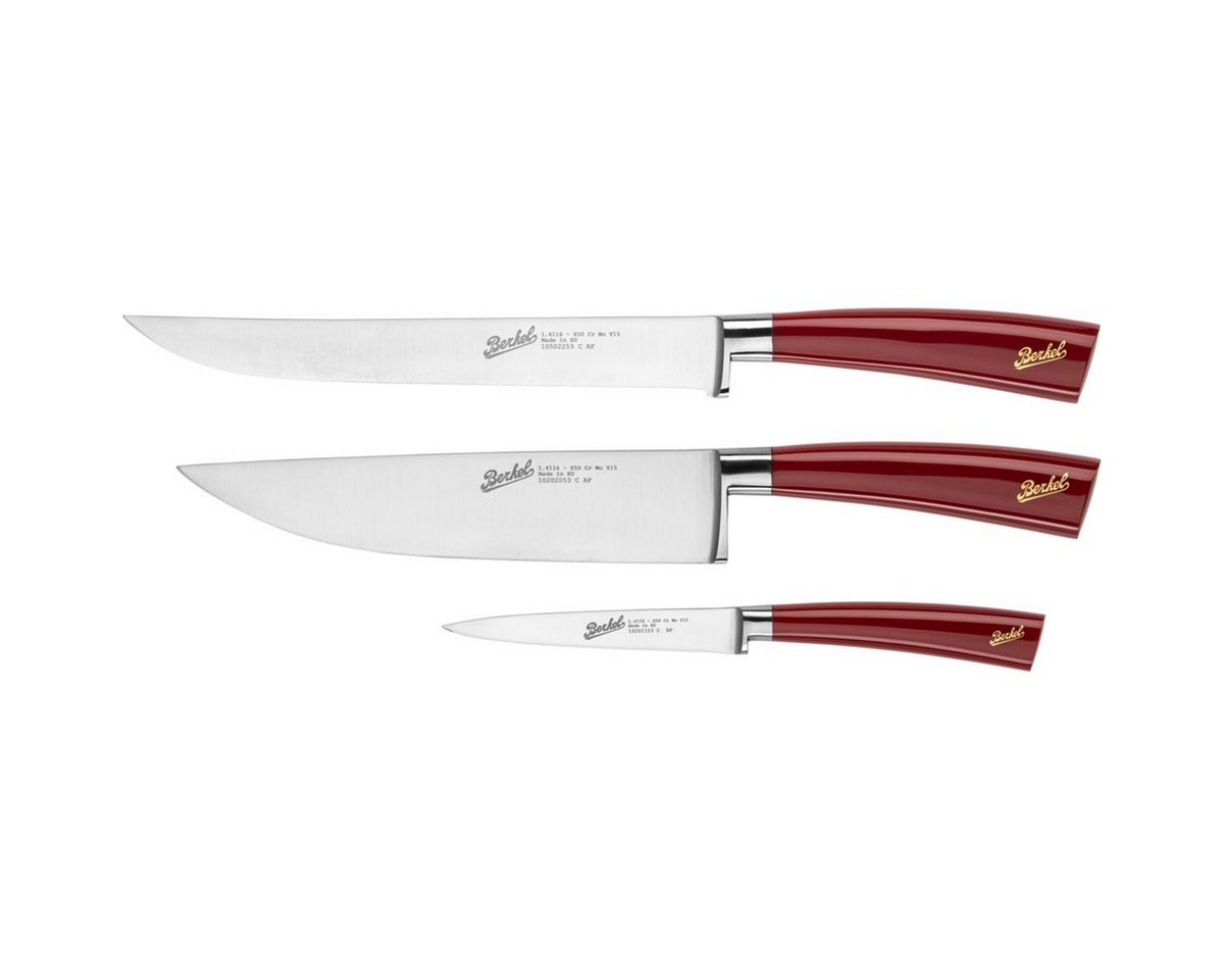 Berkel Zubereitungsmesser Elegance Red Chef-Set 3-tlg. von Berkel