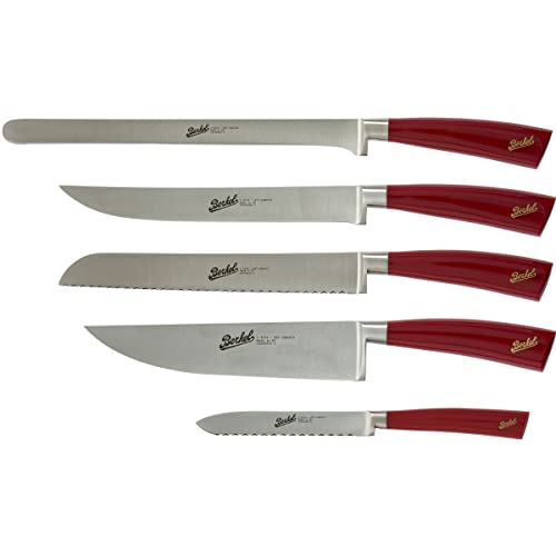 Elegance Rot Set mit 5 chef-Messern von Berkel